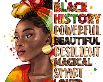 I am black history png sublimation design download, Afro American png, Afro woman png, Black History Month png, sublimate designs download