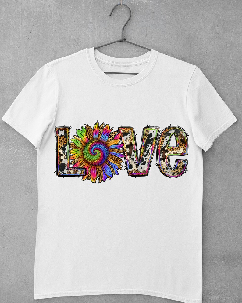 Tie Dye Sunflower Love Png Sublimation Design, Tie Dye Love Png ...