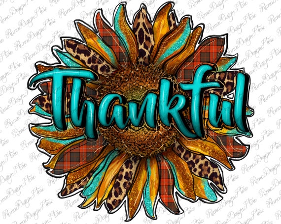 Western Thankful Leopard Sunflower Png Sublimation Design, Blessed Sunflower Png, Leopard Sunflower Png, Blessed Png, Instant Download