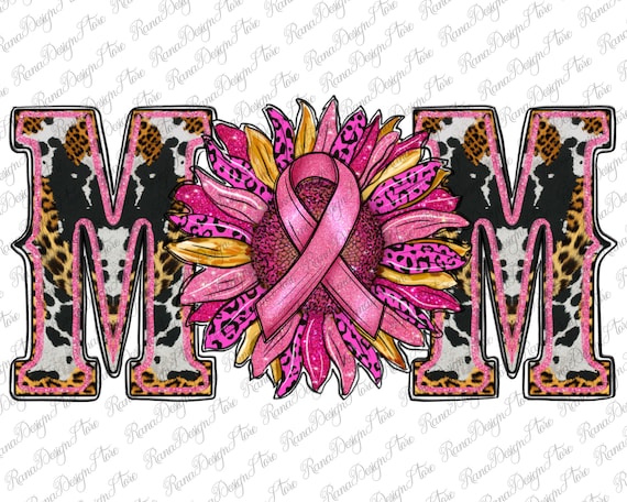 Leopard Sunflower Breast Cancer Mom Western Png Sublimation Design, Breast Cancer Png, Sunflower Mom Png, Cancer Awareness Png, Cancer Png
