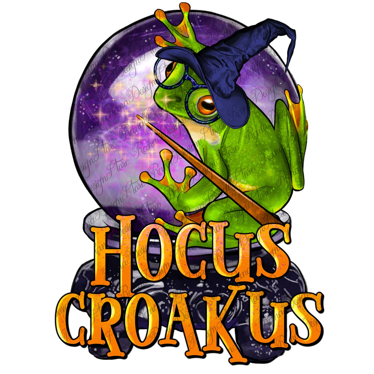Hocus Croakus Frog Png Sublimate Designs Download, Halloween Png