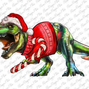 T- Rex Christmas  Png Sublimation Design, Christmas Dinosaur Png, Christmas Animal Png, Merry Christmas Png, T-rex Png, Digital Download