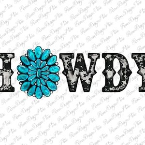 Cowhide Gemstone Howdy PNG, Cowhide Design, Cowhide Howdy, Cowhide Clipart, Gemstone Turquoise Png, Instant Download,Png Sublimation Design