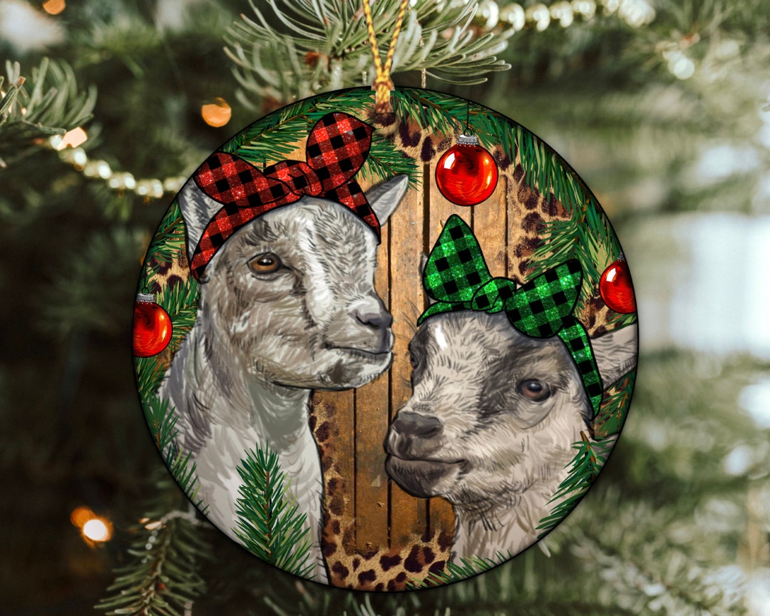 Baby Goats Christmas Ornament Png Western Christmas (Instant Download ...