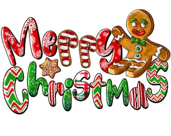 Frohe Weihnachten Lebkuchen Mann png Sublimation Design Download, Frohe Weihnachten png , Weihnachtspng, Weihnachtsplätzchen PNG sublimieren Download