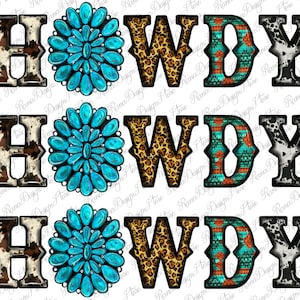 Turquoise Cowhide Aztec Leopard Howdy Png, Howdy Png,Cowhide Design,Leopard Pattern,Gemstone Clipart,Instant Download,Png Sublimation Design
