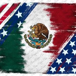 Mexicaans met Amerikaanse vlag Sublimation Design Png, Mexico Flag Png, Mexicana Clipart, USA Mexico Flag Png, Mexicana Flag Png, Instant Download