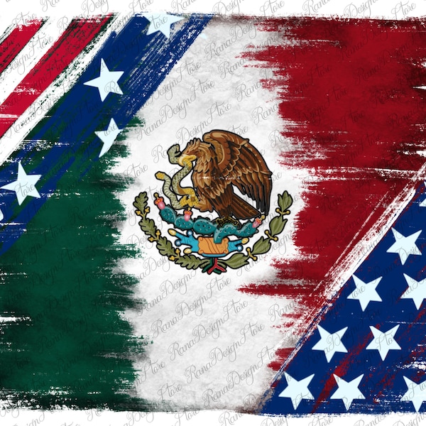 Mexican With American Flag Sublimation Design Png, Mexico Flag Png, Mexicana Clipart, USA Mexico Flag Png,Mexicana Flag Png,Instant Download