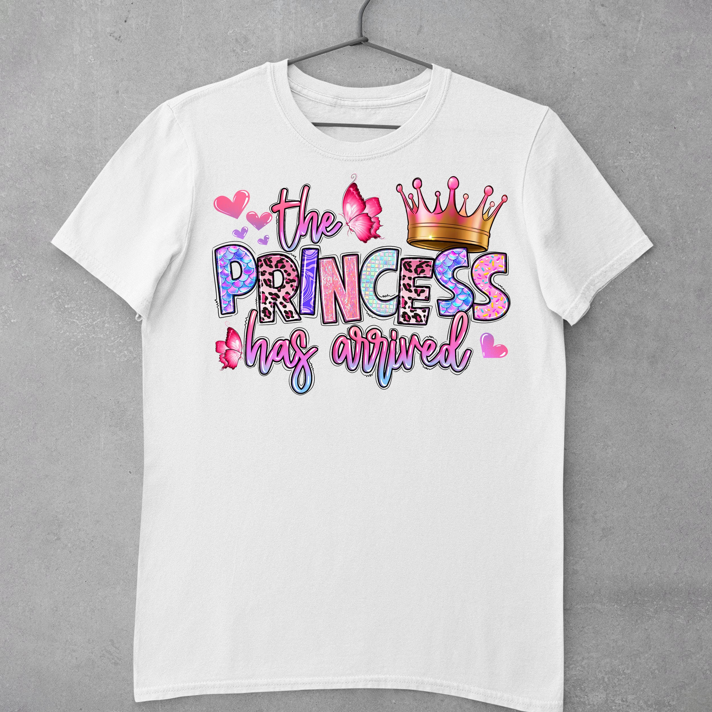The Princess Has Arrived Png Sublimation Design Download, Baby Girl Png ...