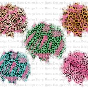 Distressed Leopard Patches Png,Distressed Leopard Sublimation Design background backsplash PNG,Pink Gliter,Background Png,Sublimation Png