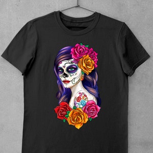 Sugar Skull Girl Png Sublimation Design Download, Mexican Day Png ...