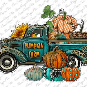 Western Pumpkin Farm Truck Png Sublimation Design, Farm Truck Png, Pumpkin Truck Png, Gemstone Pumpkin Png, Leopard Pumpkin,Instant Download