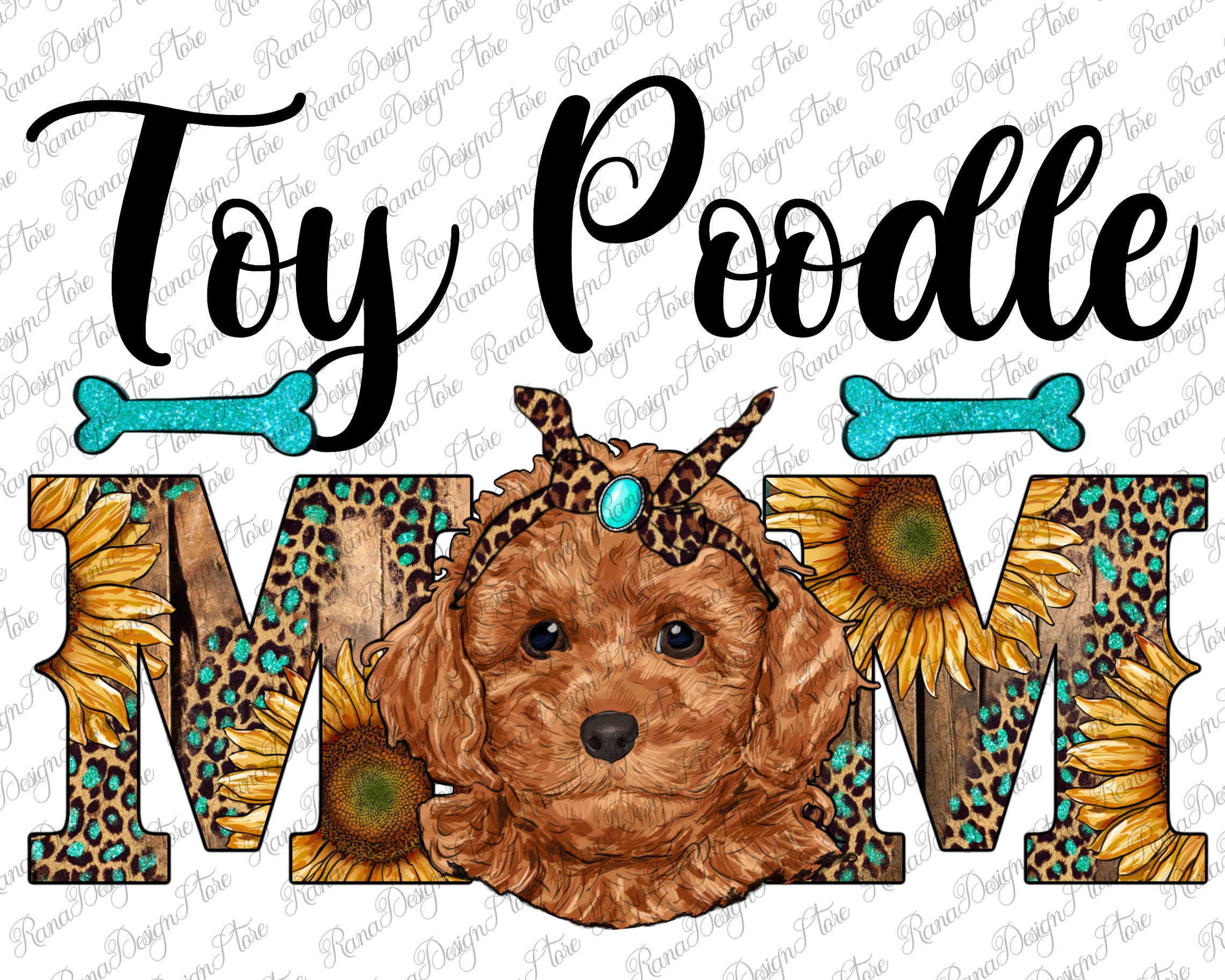 Western Toy Poodle Mom Png Sublimation Design, Dog Lovers, Toy Poodle ...
