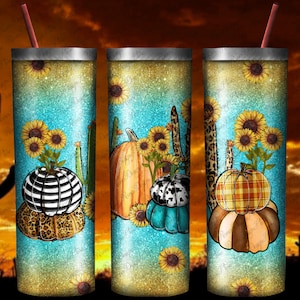 Fall Pumpkin 20oz Skinny Tumbler Design, Fall Tumbler Png, Pumpkin Tumbler Png, Pumpkin Glitter Tumbler Png, Pumpkin Png, Instant Download,