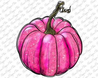 Breast Cancer Awareness Pink Pumpkin Png Sublimation Design, Breast Cancer Png, Cancer Awareness Png, Cacner Pumpkin Png, Instant Download