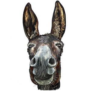 Donkey face png sublimation design download, donkey png, donkey clipart, donkey portrait png, western design png, sublimate designs download