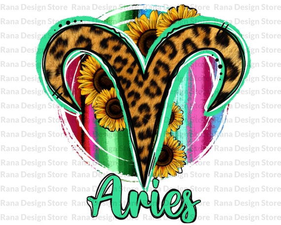Aries Zodiac Sign Sublimation Design Aries Png Leopard Etsy Finland
