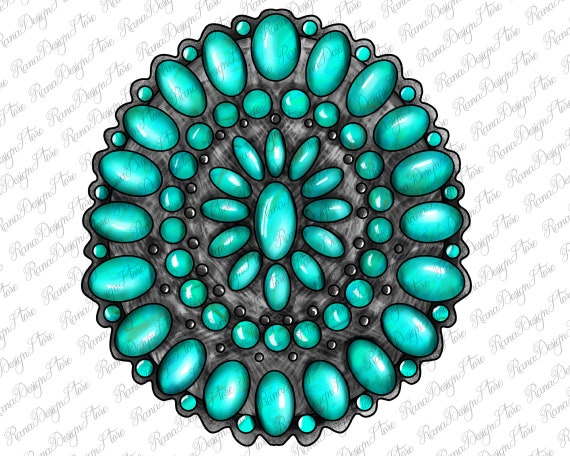 Turquoise Gemstone Png Sublimation Design, Turquoise Png