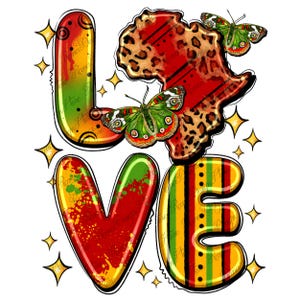 Liebe juniteenth png Sublimation Design Download, Juniteenth png, schwarze Geschichte Monat png, afrikanische Karte png, sublimieren Designs herunterladen