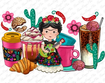 Pero primero descarga de diseño de sublimación de cafecito y chismecito png, México png, café mexicano png, descarga de diseños sublimados