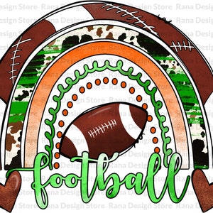 Football Rainbow PNG Design, Football Png,Sport Rainbow,Rainbow PNG,Leopard Rainbow,Cowhide Rainbow,Rainbow Sublimation,Digital Download