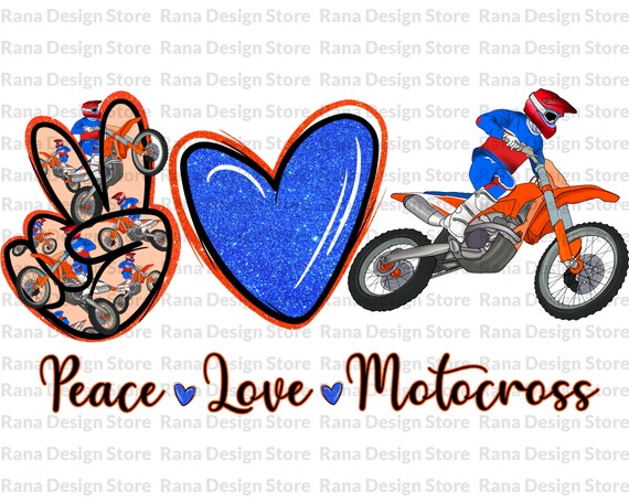 Peace Love Motocross Sublimation Download, Motocross PNG,Peace Love Sublimation Digital Download,Png Sublimation,Instant Download