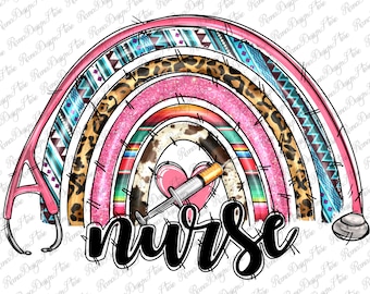Western Nurse Rainbow Sublimation Download, Nurse PNG,Nurse Clipart,Nursing Sublimate, Nurse Rainbow Png,Png Sublimation,Instant Download