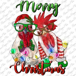 Gallos de Navidad Png Diseño de Sublimación, Navidad Png, Gallos Png, Gallos de Navidad Png, Png Diseño de Sublimación, Descarga Instantánea