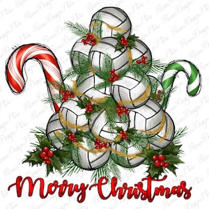 Frohe Weihnachten-Volleyball png Sublimation Design download, Weihnachten png, Frohes neues Jahr png,Volleyball png, sport png, designs download