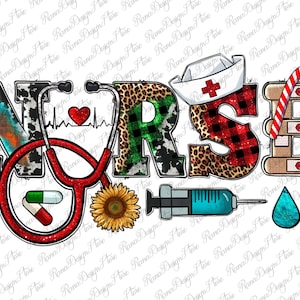 Christmas Nurse Png Design, Nurse PNG, Nurse Clipart, Nurse Life Png, Christmas Sublimation Png, Christmas Nurse Png, Instant Download