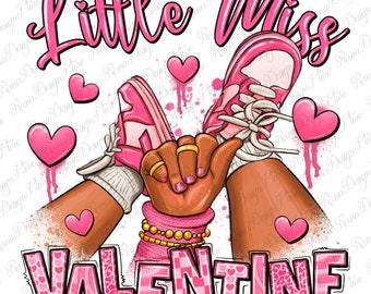 Little miss Valentine afro kid sneakers png, black kid png, Valentine's Day png, Valentine's sneakers png, sublimate designs download