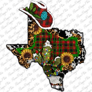 Weihnachten Texas Karte Png Sublimation Design, Weihnachten Texas Karte Png, Xmas Texas Karte Png, Western Texas Karte Png, Direkter Download