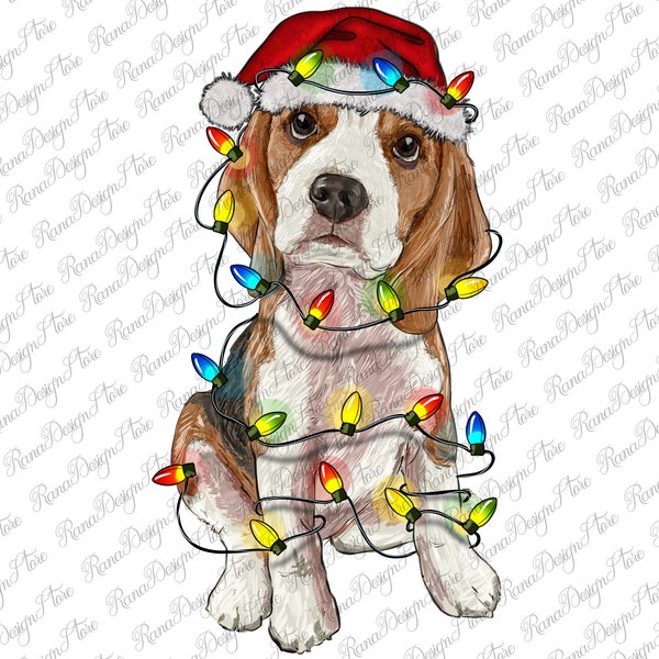 Cute Christmas Beagle Png Sublimation Design, Christmas Beagle Png, Beagle Dog Png, Hand Drawn Beagle Png, Western Beagle, Instant Download