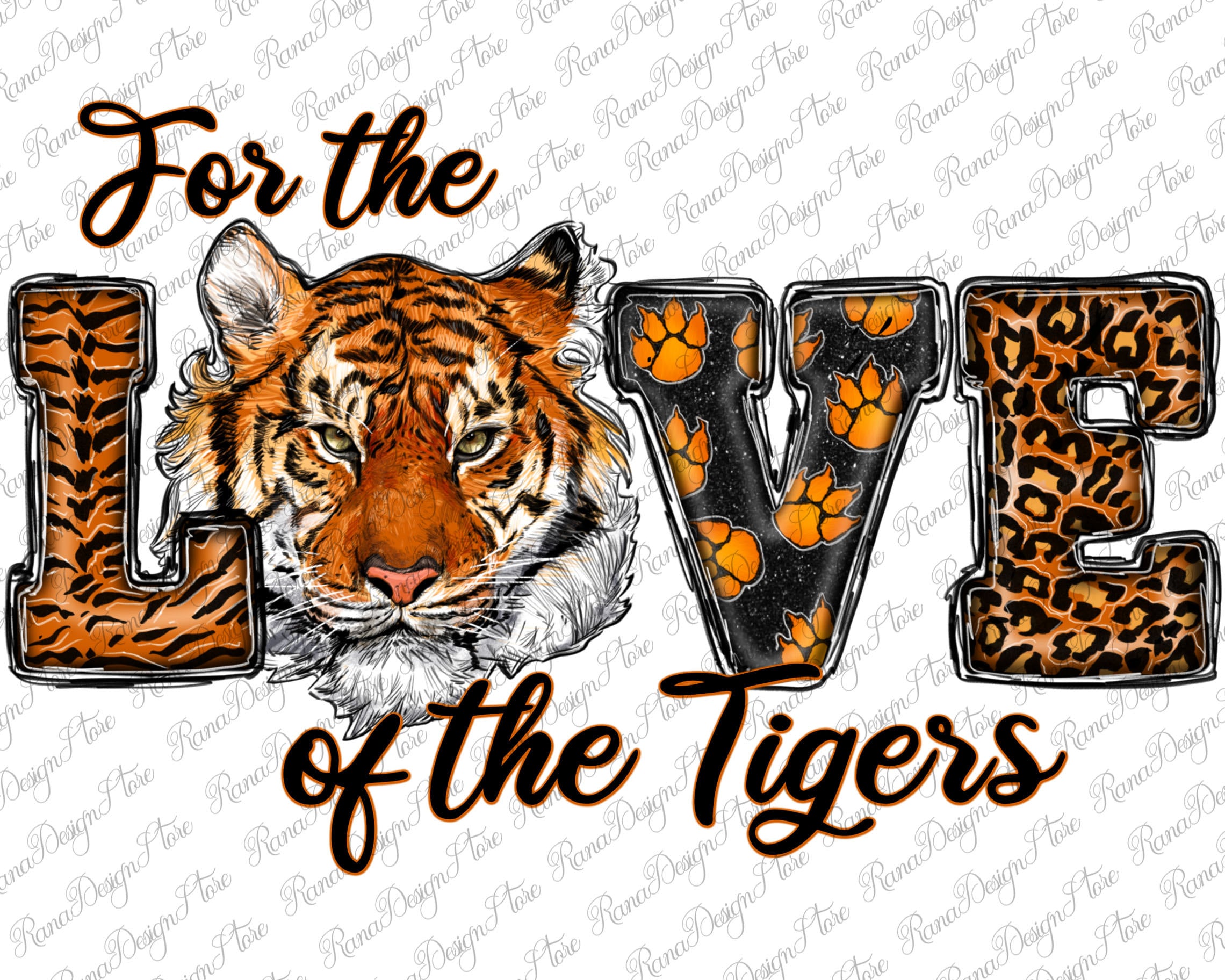 Love♡Tiger Tiger Love Photo No. 1 - Black and White Animal Nature