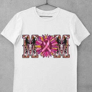 Leopard Sunflower Breast Cancer Mom Western Png Sublimation Design, Breast Cancer Png, Sunflower Mom Png, Cancer Awareness Png, Cancer Png image 2