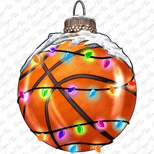 Christmas Basketball Ornament Png Sublimation Design, Merry Christmas Png, Christmas Ornament Png, Sports Ornament Png, Digital Download