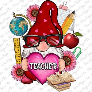 Valentijnsdag Leraar kabouter png sublimatie ontwerp download, Valentijnsdag png, leraar kabouter png, sublimeer ontwerpen download