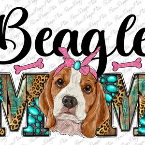 Cute Beagle Mom Png Sublimation Design, Beagle Mom Png, Western Beagle Mom Png, Western Beagle Sunflower Mom Png, Instant Download