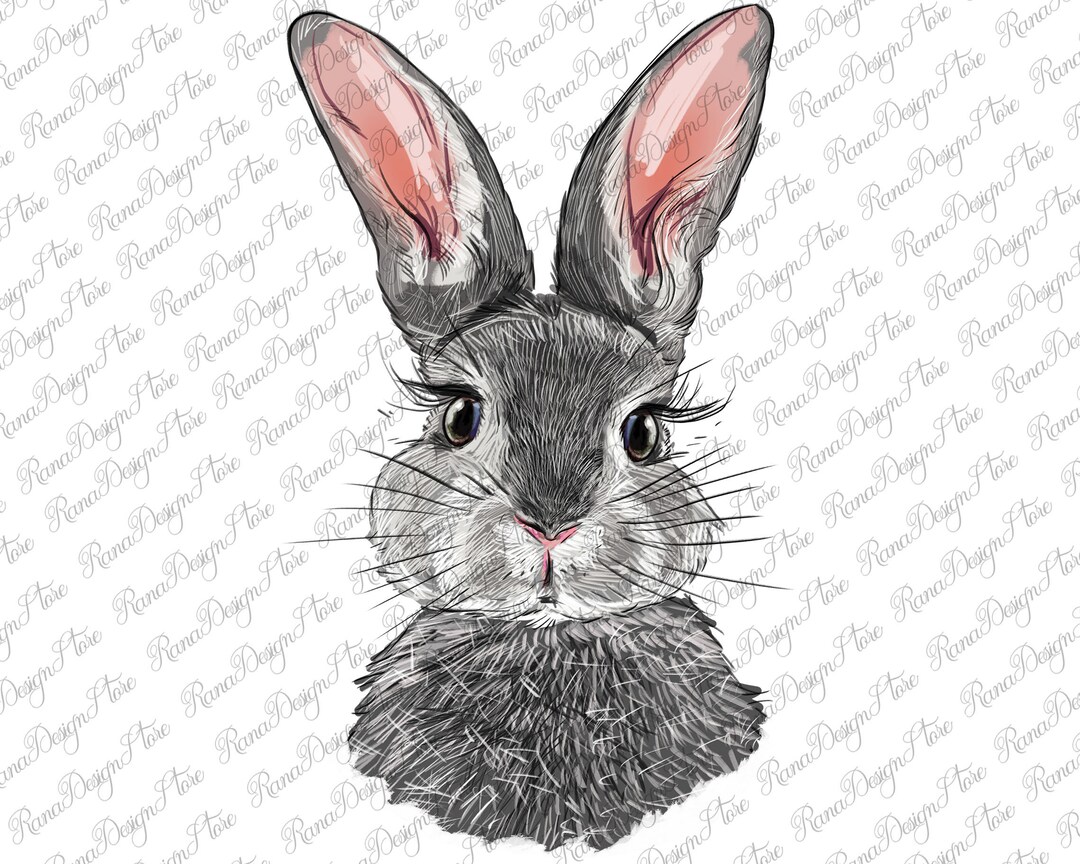 Bunny Face Png Sublimation Design, Easter Day Png, Easter Sublimation ...
