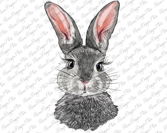 Bunny Face Png Sublimation Design, Easter Day Png, Easter Sublimation Png, Easter Bunny Png, Cute Bunny Png, Digital Download