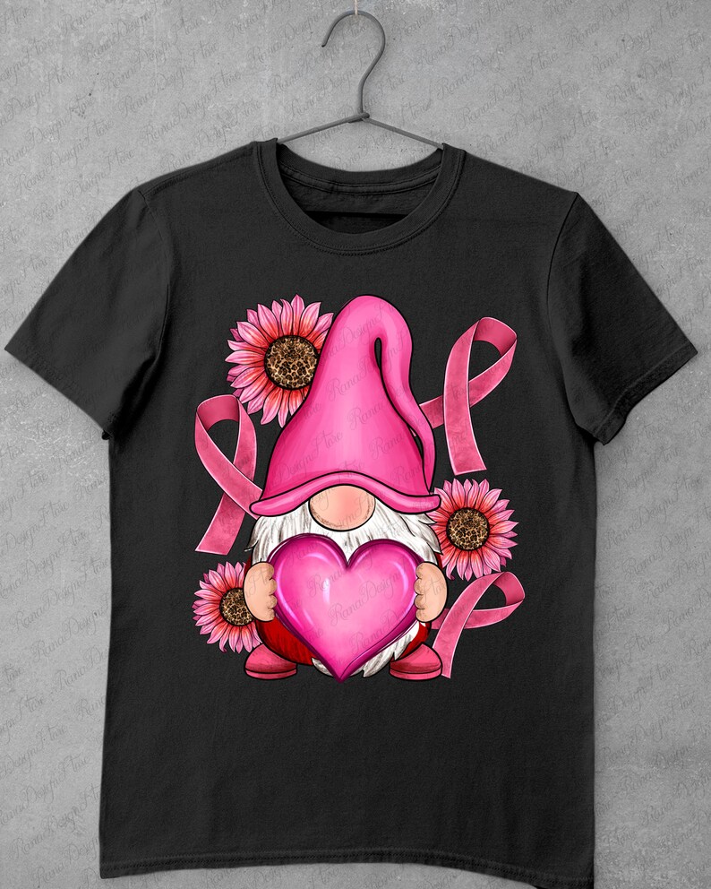 Breast Cancer Gnome Png Sublimation Design Download Cancer - Etsy