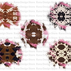 Cowhide Sublimation Design Patch Bundle, Western PNG,Distressed Cowhide Sublimation Design, Sublimation Patches, Backsplash,Sublimation Png