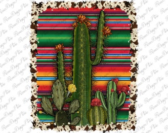 Serape Cowhide Cactus Png, Serape Cactus Png, Cowhide Cactus Png,Serape Cactus Background, Instant Download, Png Sublimation Design