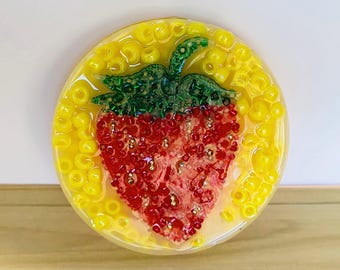 Strawberry Picky Pad Fidget for Skin Picking, Dermatillomania, Anxiety Relief, ADHD Sensory Toy