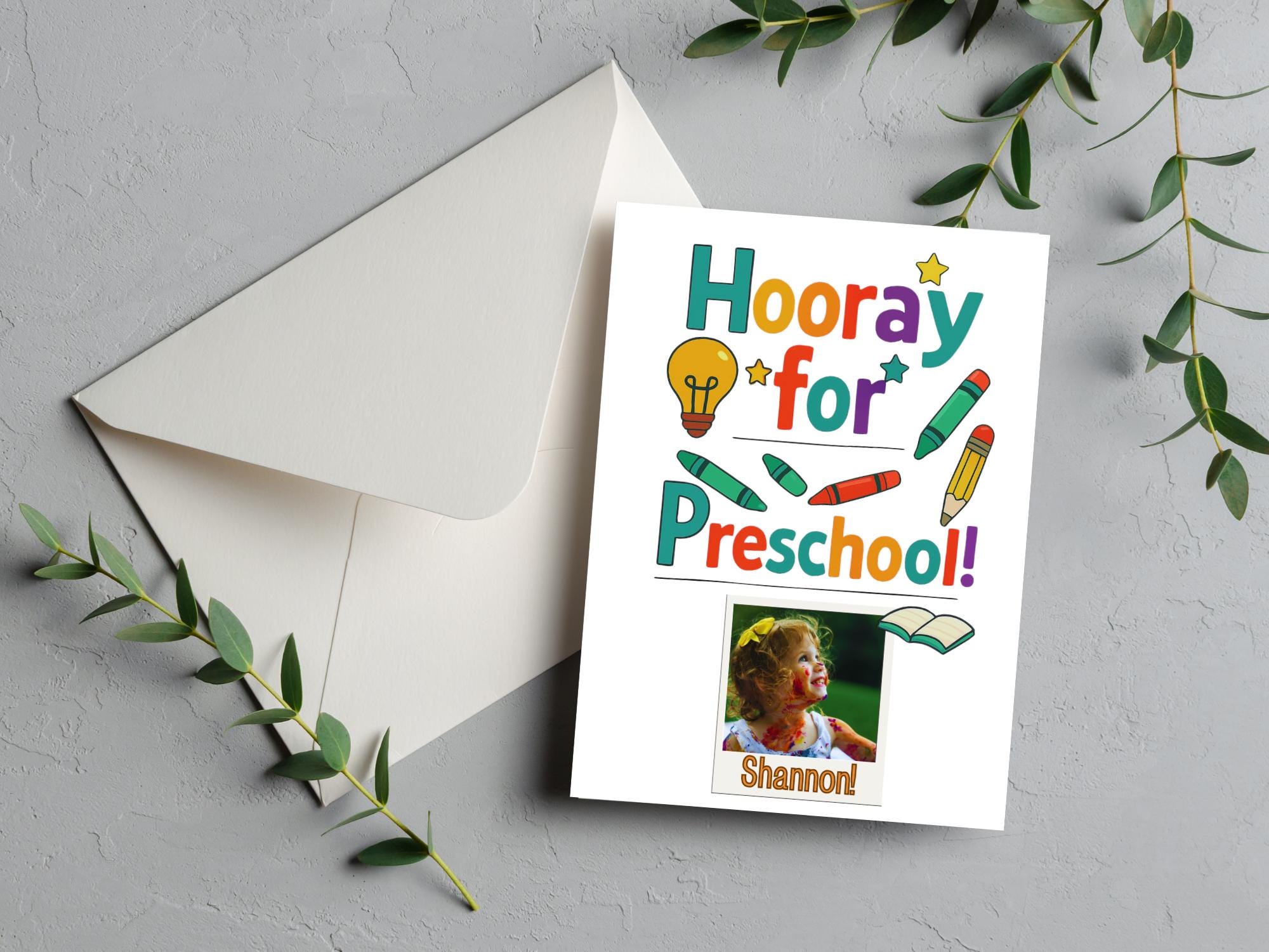 Juego De 24 Tarjetas De Felicitación Con Sobres Para Niños, | Meses Sin