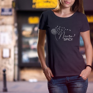 Neuro Spicy Shirt Neurodivergent Neurodiversity  Shirt for Women Autism Awareness T-Shirt For Inclusion Shirt Sped Therapist Teacher