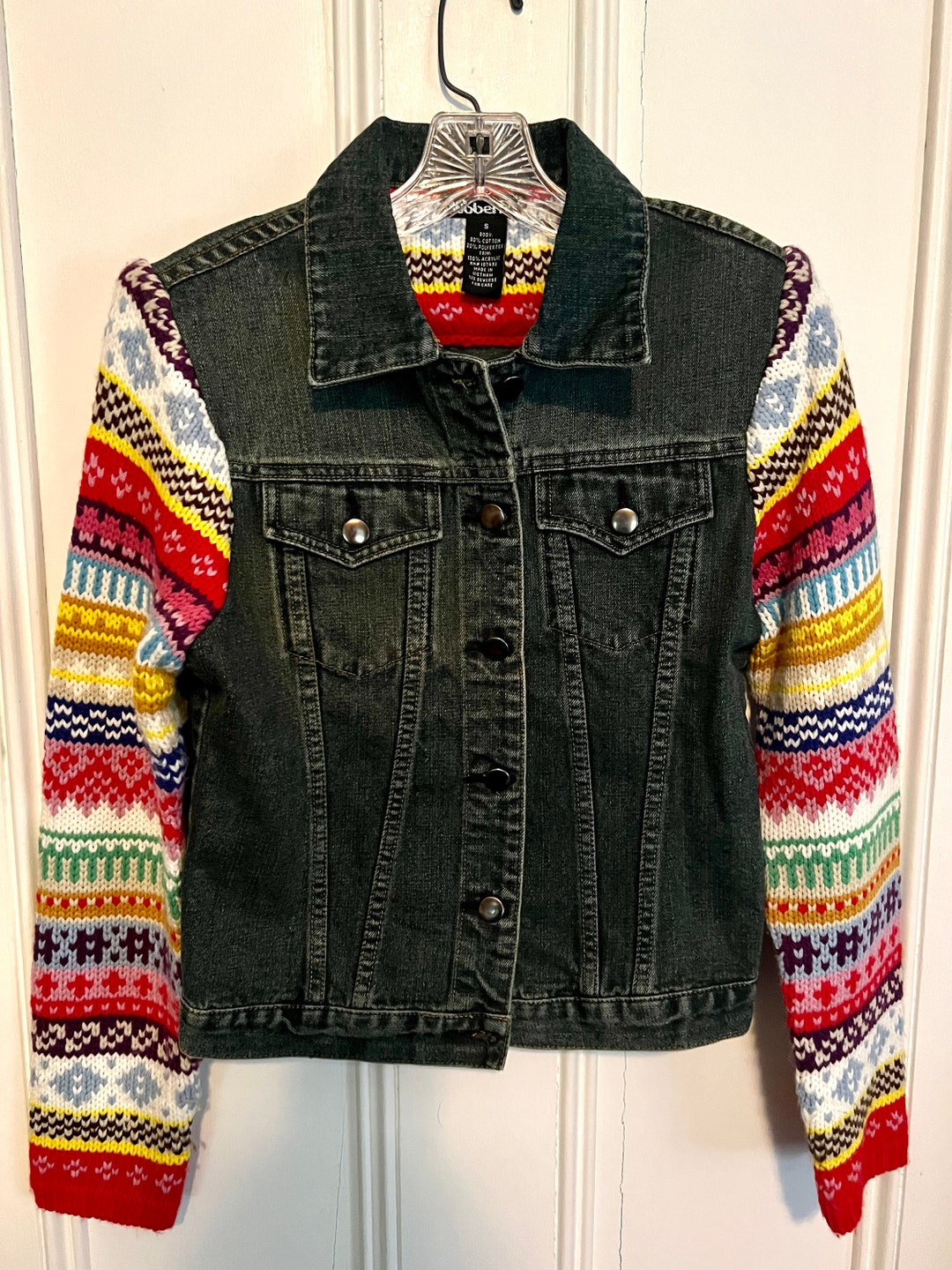 【希少】アメリヴィンテージ　KNIT DOCKING DENIM JACKET 希少】アメリヴィンテージ KNIT DOCKING DENIM JACKET