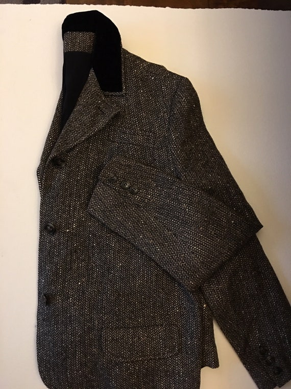 Women's Vintage Blue Avoca Tweed Jacket M