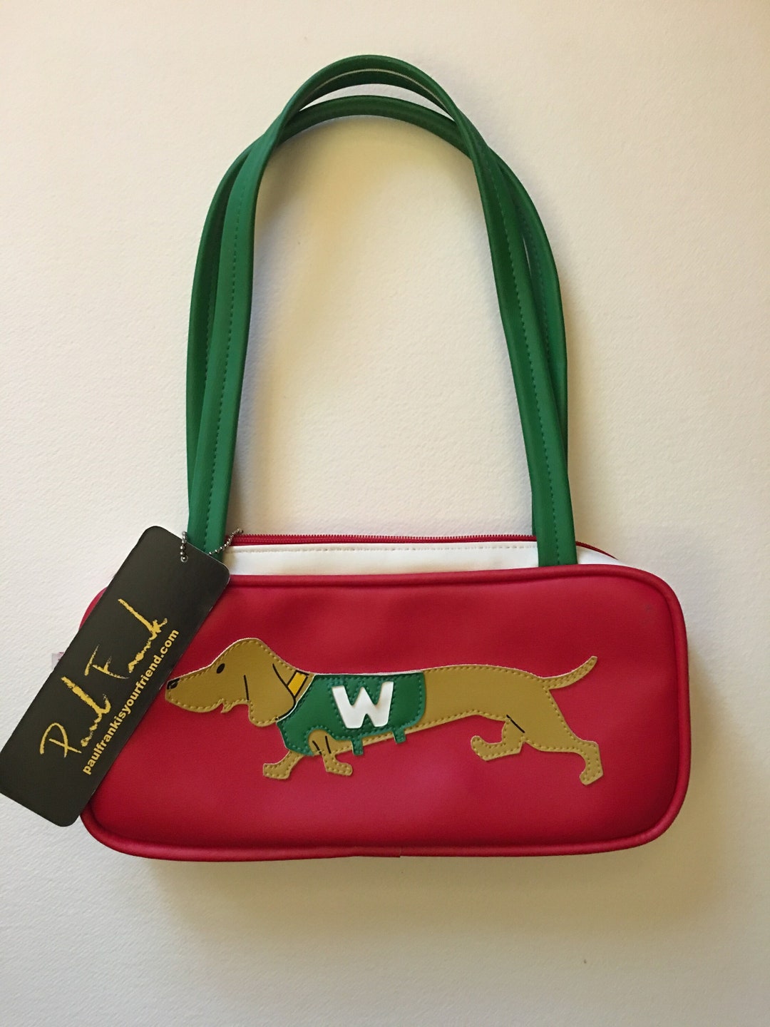 PAUL FRANK Rare Limited Edition Wiener Dog DACHSHUND Purse 