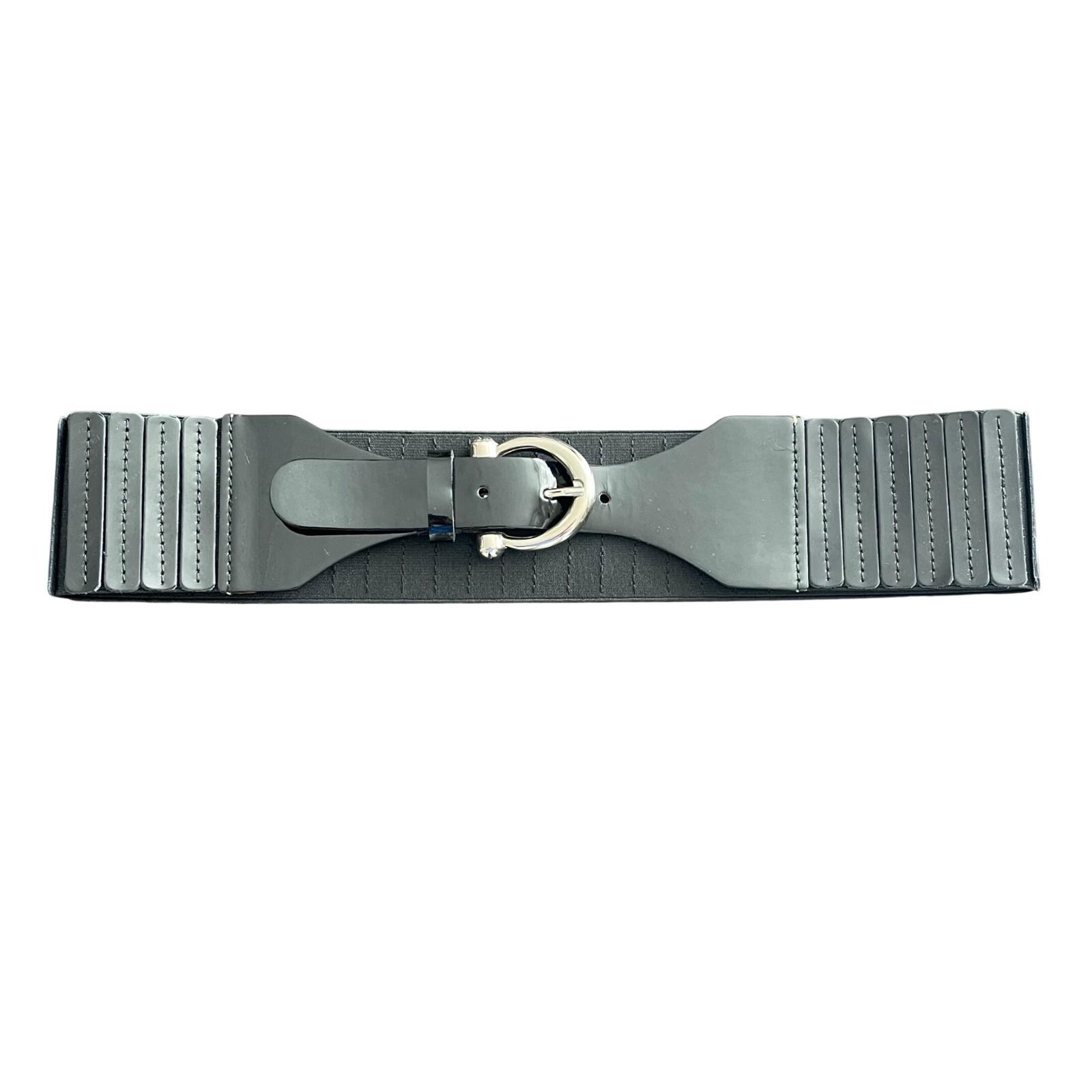 Doncaster Leather Belt M Black Textured Shimmer Wide Statement Buckle USA Y2K Doncaster Belt - Etsy main image 4